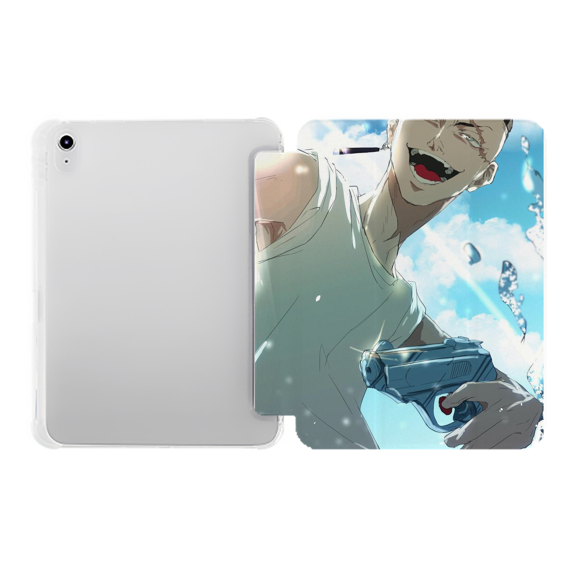 （画像用） 東京リベンジャーズ Tokyo Revengers IPad ケース ペン収納付き 三つ折りスタンド PUレザー×シリコン 対応機種9.5/10.5/10.9インチ